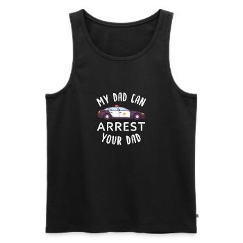 Cadeau d'officier de police pour les enfants - Débardeur bio Premium Homme - noir - Devant - Michal (187cm)