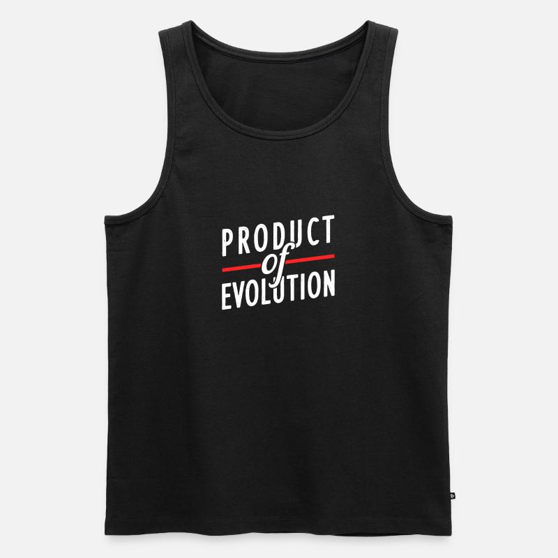 Atheist Evolution Geschenk - Männer Premium Bio Tank Top - Schwarz
