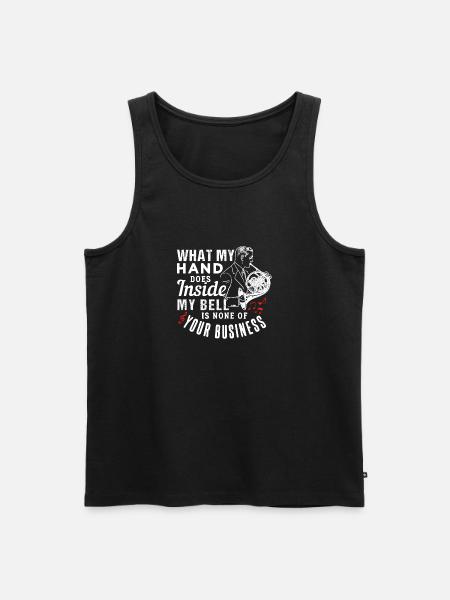 Hoorn Hoorn Cadeau - Mannen Premium Bio Tanktop - zwart