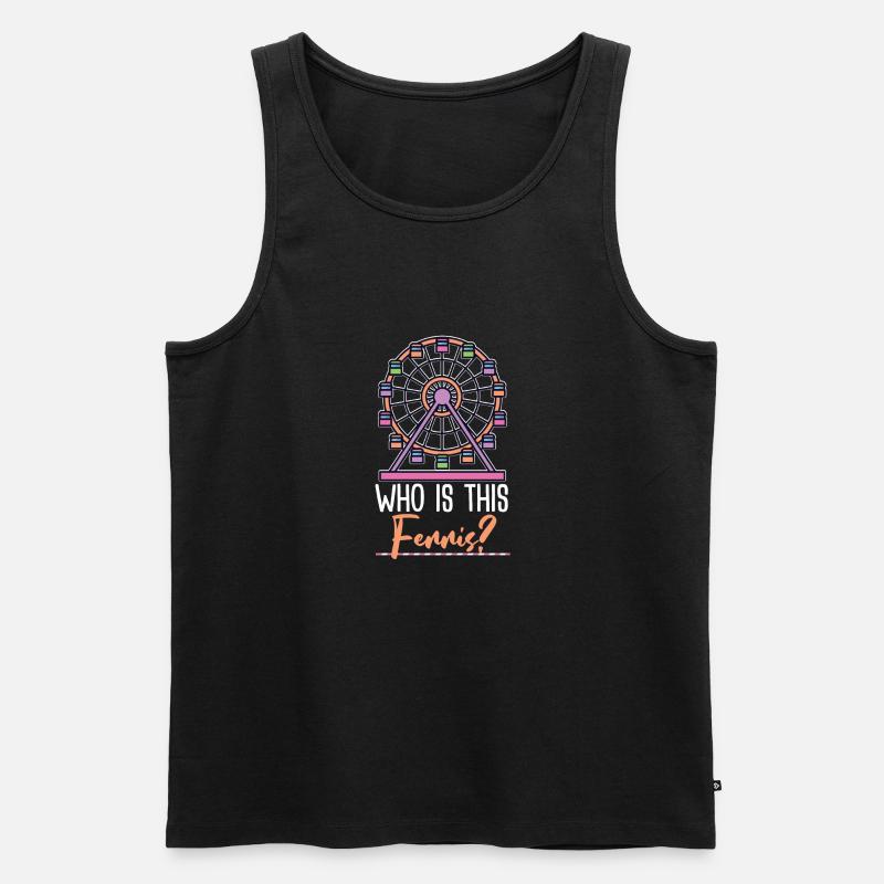 Riesenrad Geschenkidee - Männer Premium Bio Tank Top - Schwarz