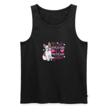 French Bulldog Frenchie Gift Women - Men's Premium Organic Tank Top - black - Front - Michal (187cm)