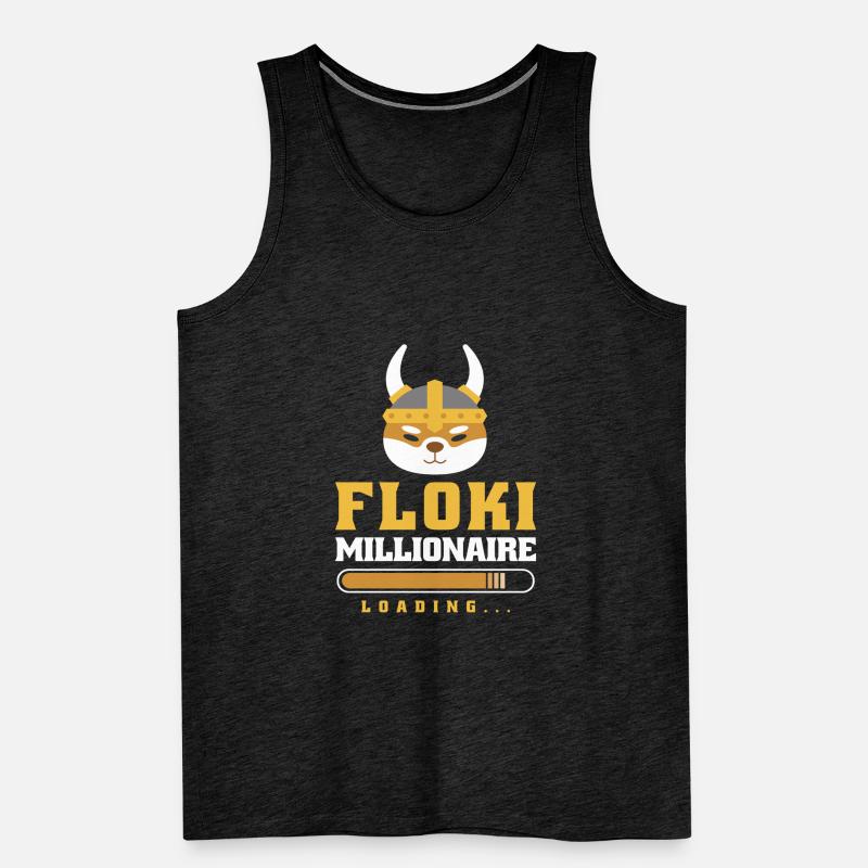 Crypto Floki Millionaire Loading Design Männer Premium Bio Tank Top