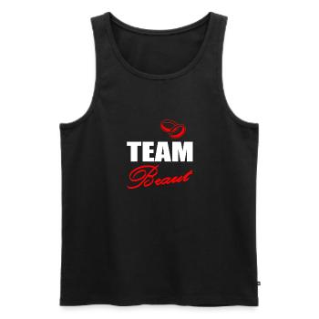 JGA - Männer Premium Bio Tank Top - Schwarz - Vorne - Michal (187cm)