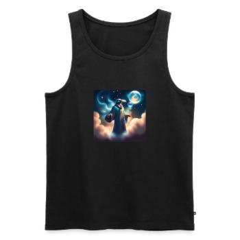 Jottudatoya ⚡️⚡️⚡️ - Männer Premium Bio Tank Top - Schwarz - Vorne - Michal (187cm)