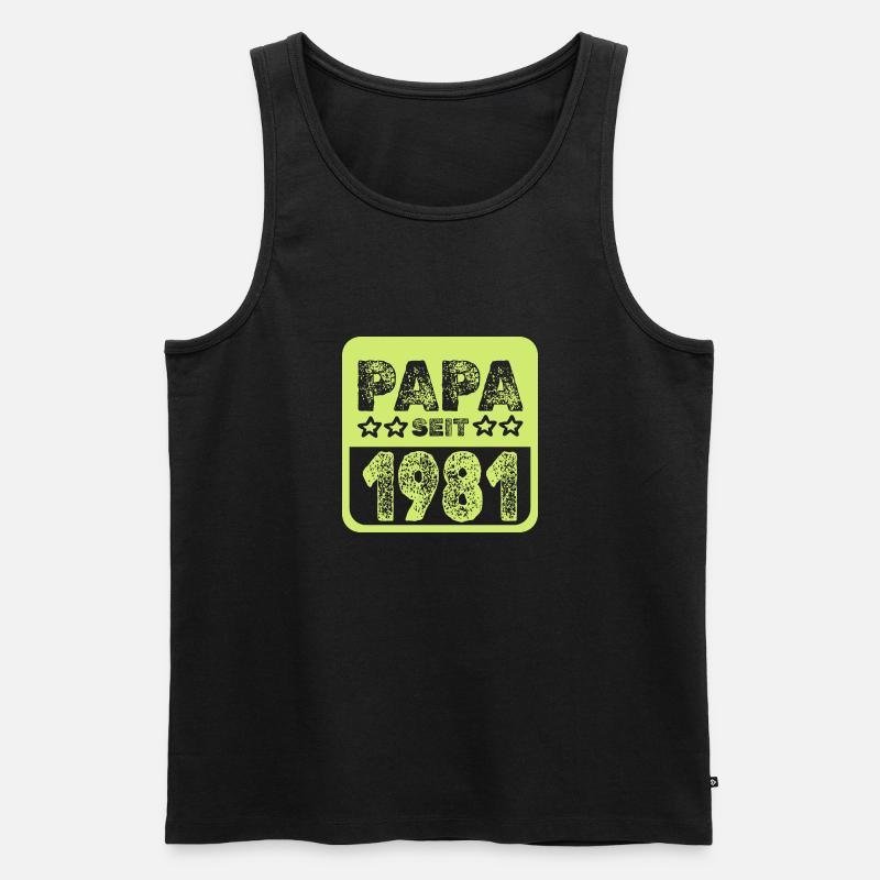 seit 1981 - Männer Premium Bio Tank Top - Schwarz