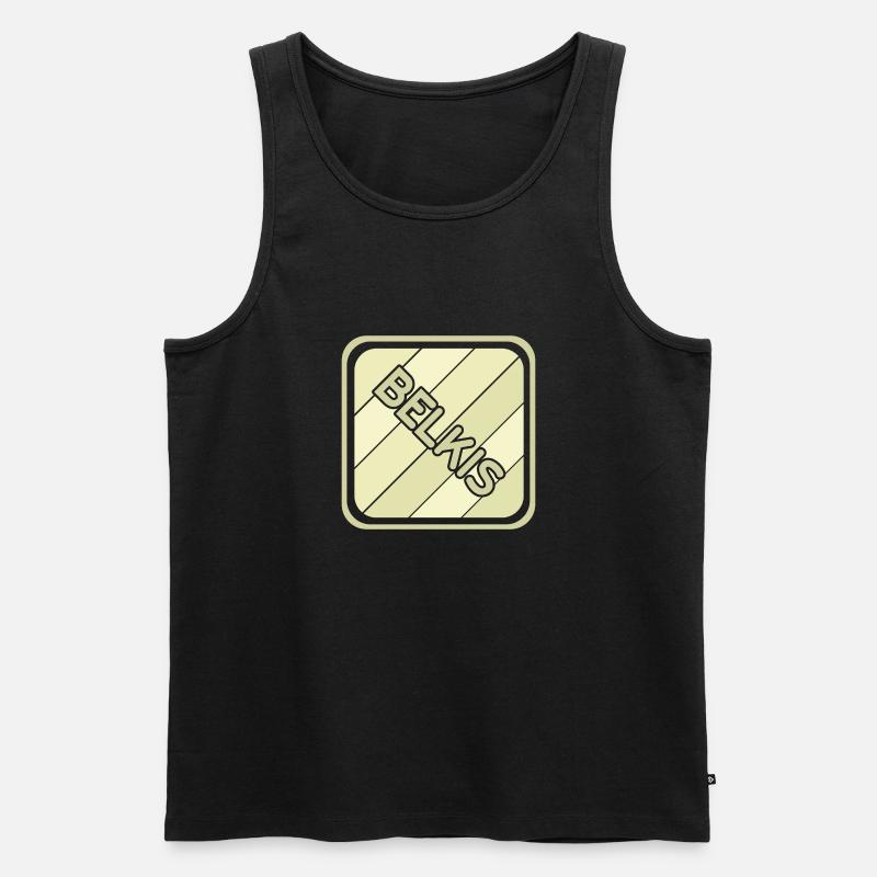 Belkis als Mädchenname - Männer Premium Bio Tank Top - Schwarz