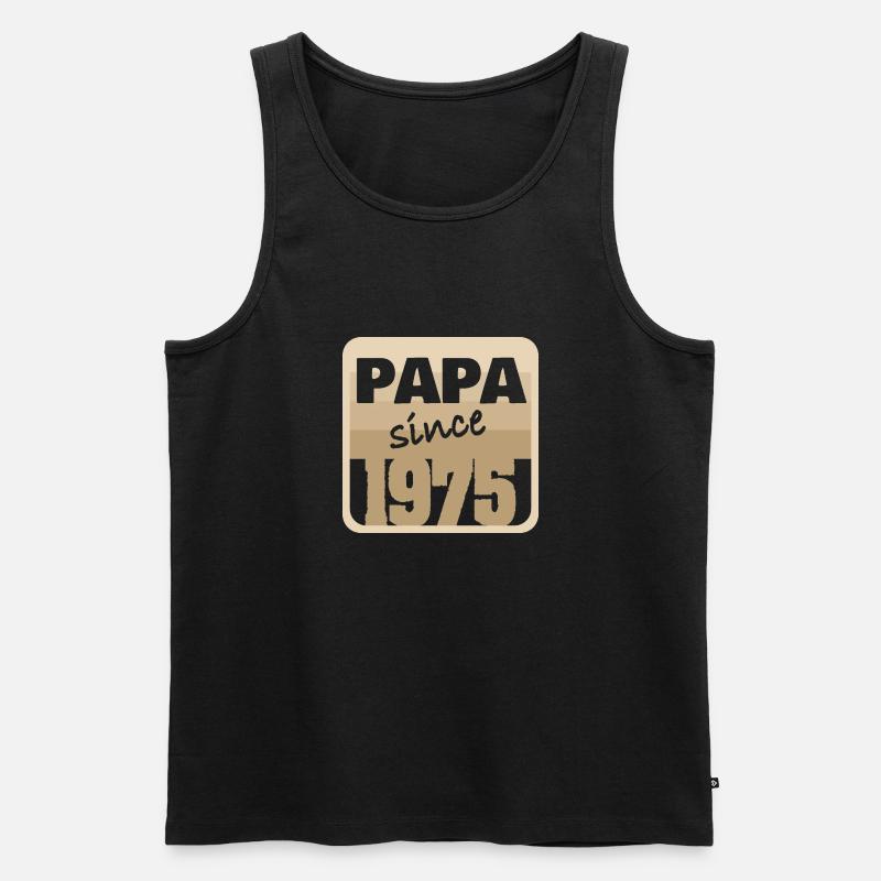 1975 - Männer Premium Bio Tank Top - Schwarz