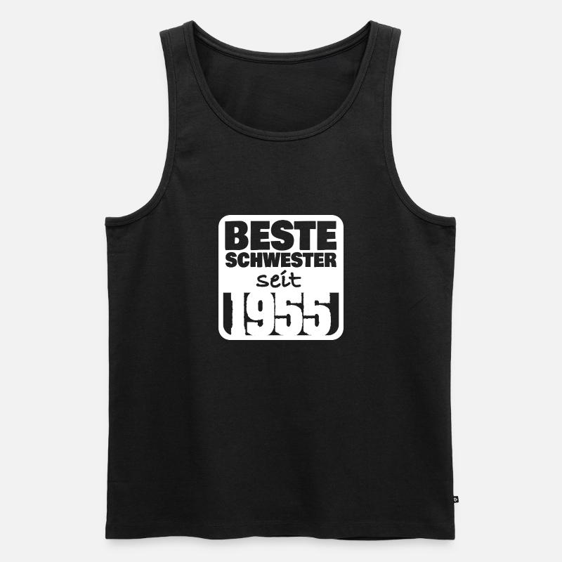 1955 - Männer Premium Bio Tank Top - Schwarz