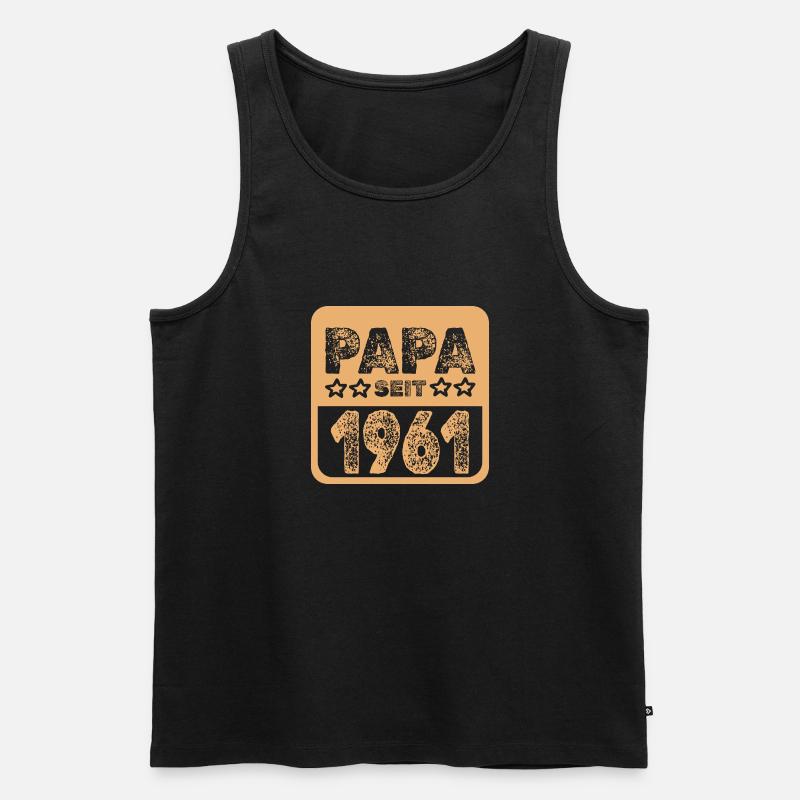 1961 - Männer Premium Bio Tank Top - Schwarz