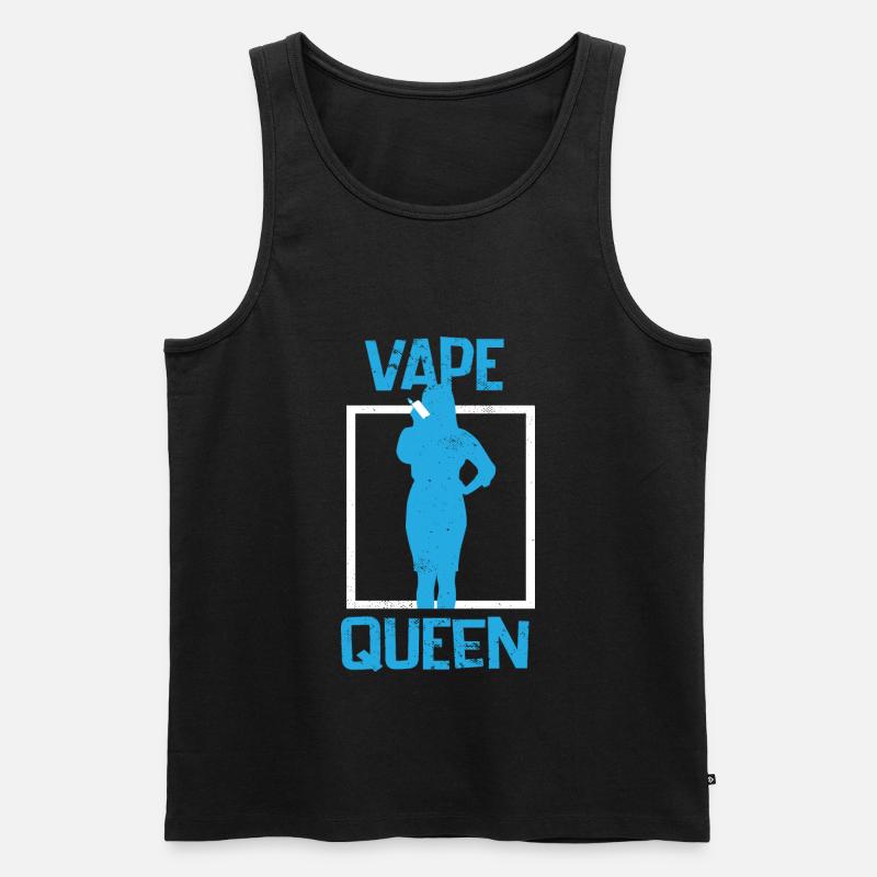 E-Zigarette E-Shisha Dampf Liquid - Männer Premium Bio Tank Top - Schwarz