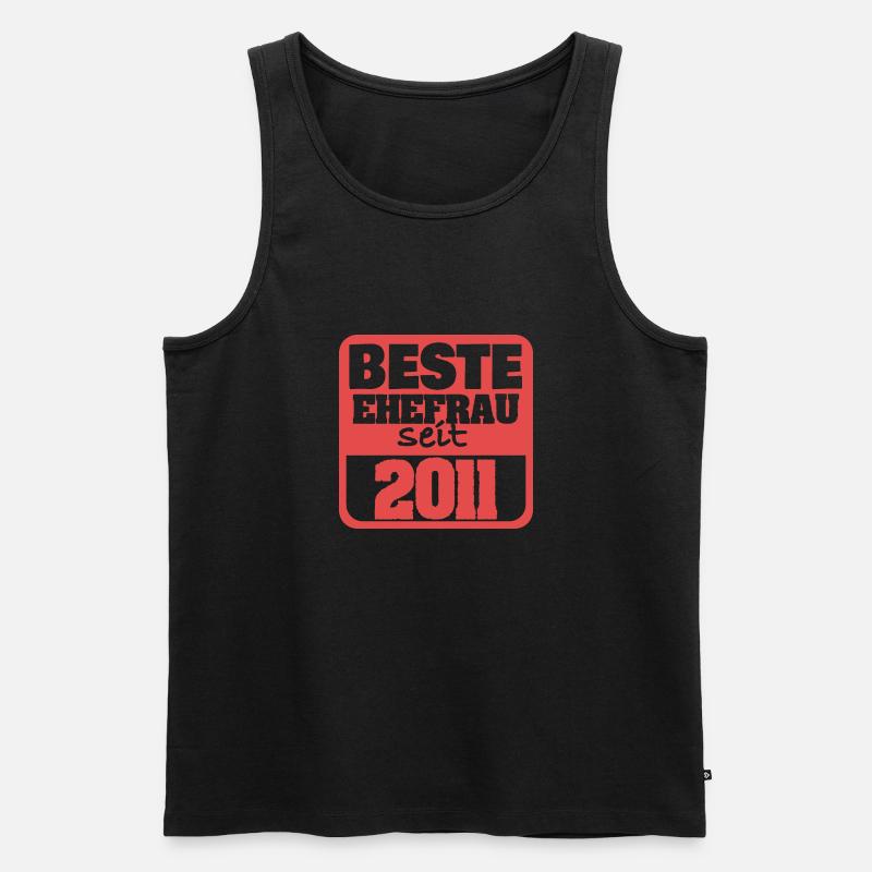 Ehefrau 2011 - Männer Premium Bio Tank Top - Schwarz