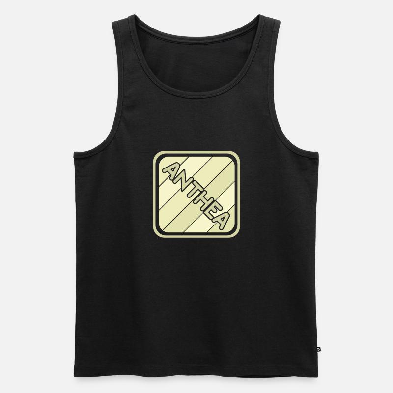 Anthea - Männer Premium Bio Tank Top - Schwarz