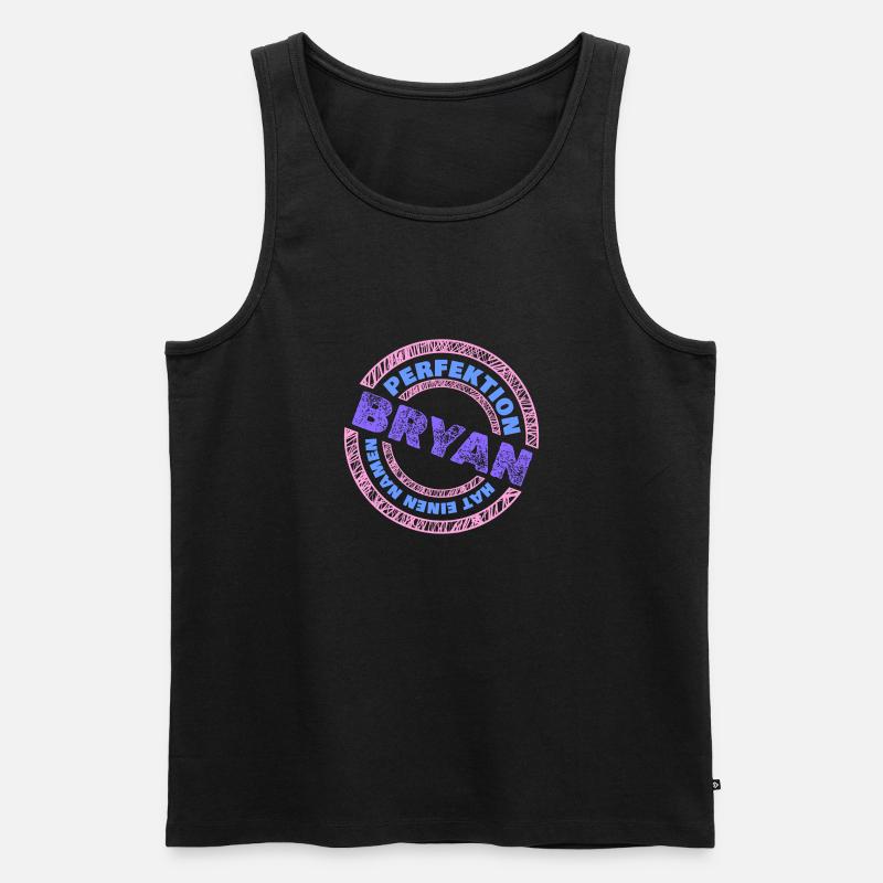 Perfektion Bryan - Männer Premium Bio Tank Top - Schwarz