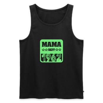 Mutti 1962 - Männer Premium Bio Tank Top - Schwarz - Vorne - AI Model Male 178 light (178cm)