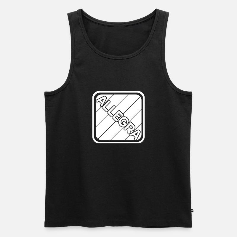Mädchenname Allegra - Männer Premium Bio Tank Top - Schwarz