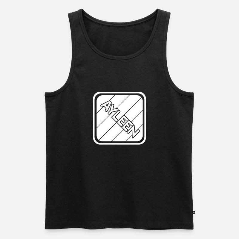 Mädchenname Ayleen - Männer Premium Bio Tank Top - Schwarz