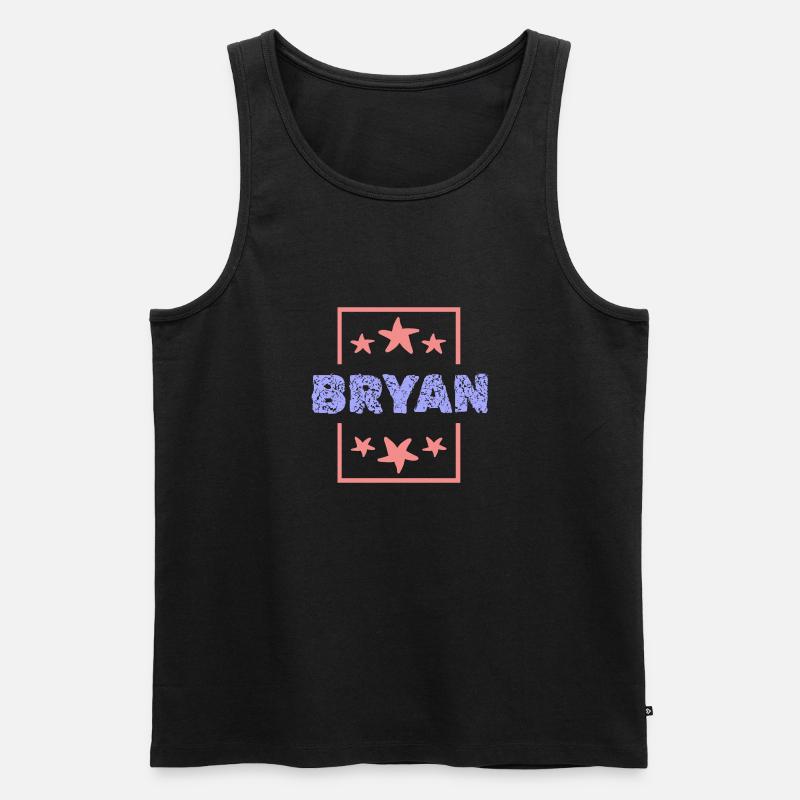 Bryan Bryan - Männer Premium Bio Tank Top - Schwarz