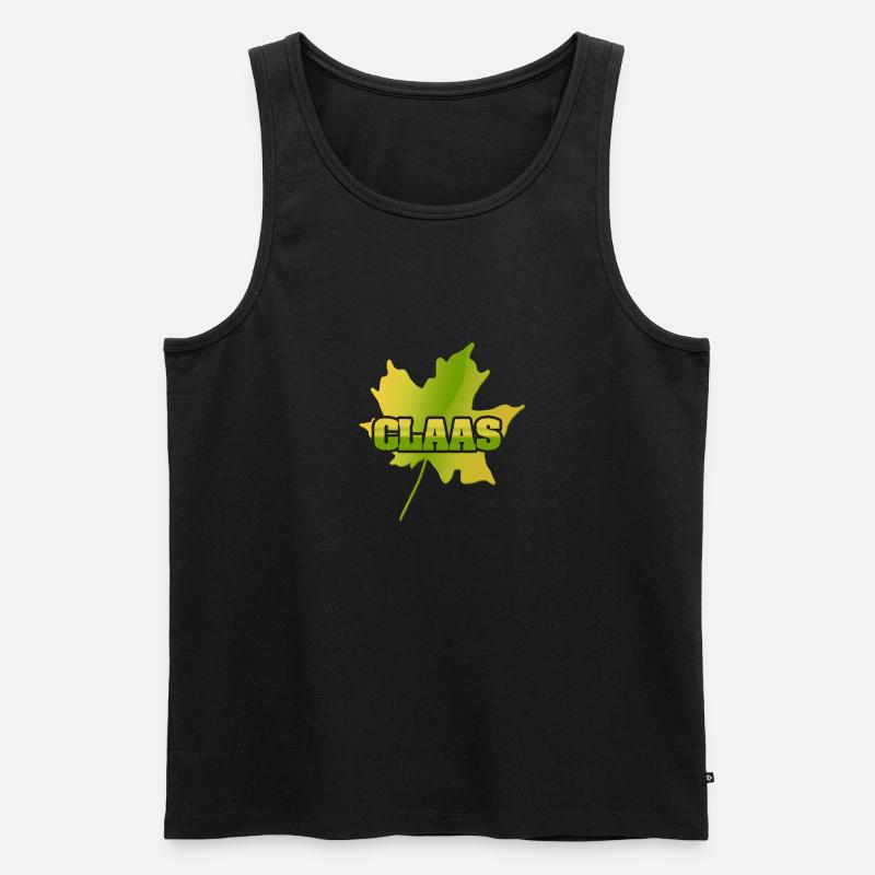 Claas Claas - Männer Premium Bio Tank Top - Schwarz