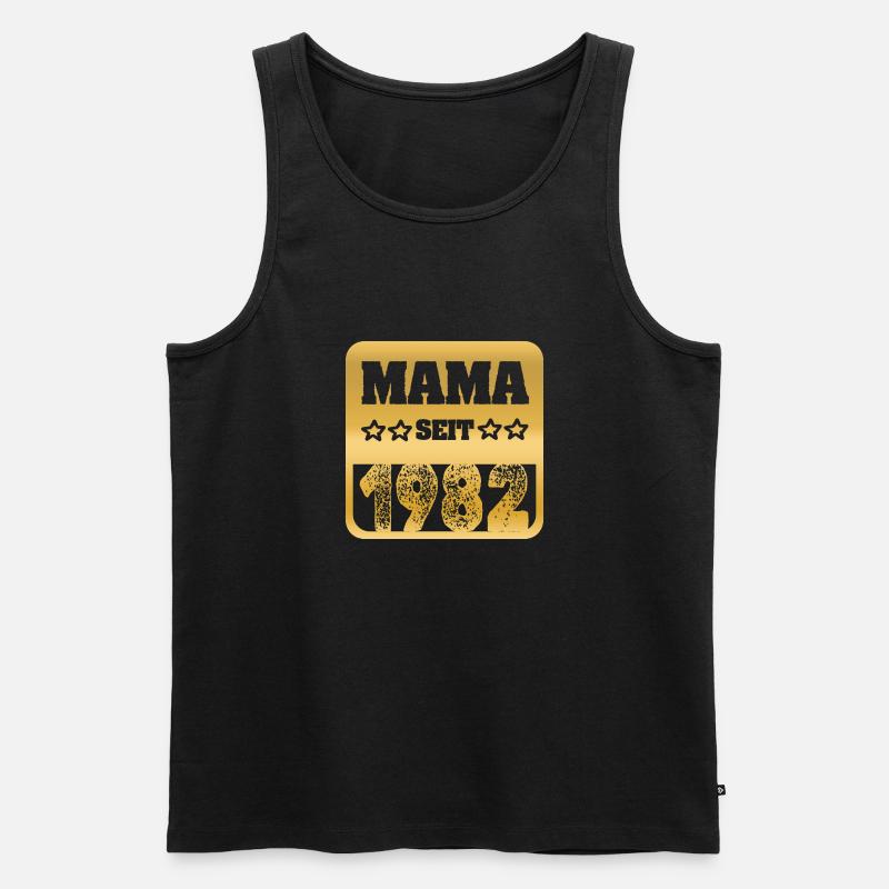 Mutter 1982 - Männer Premium Bio Tank Top - Schwarz