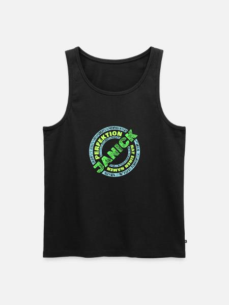 Janick - Men's Premium Organic Tank Top - black