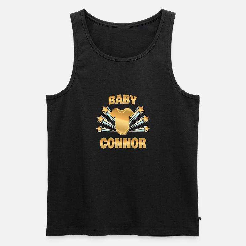 Geburt Connor - Männer Premium Bio Tank Top - Schwarz