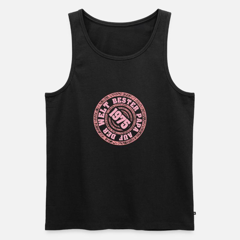 Papa 1975 - Männer Premium Bio Tank Top - Schwarz