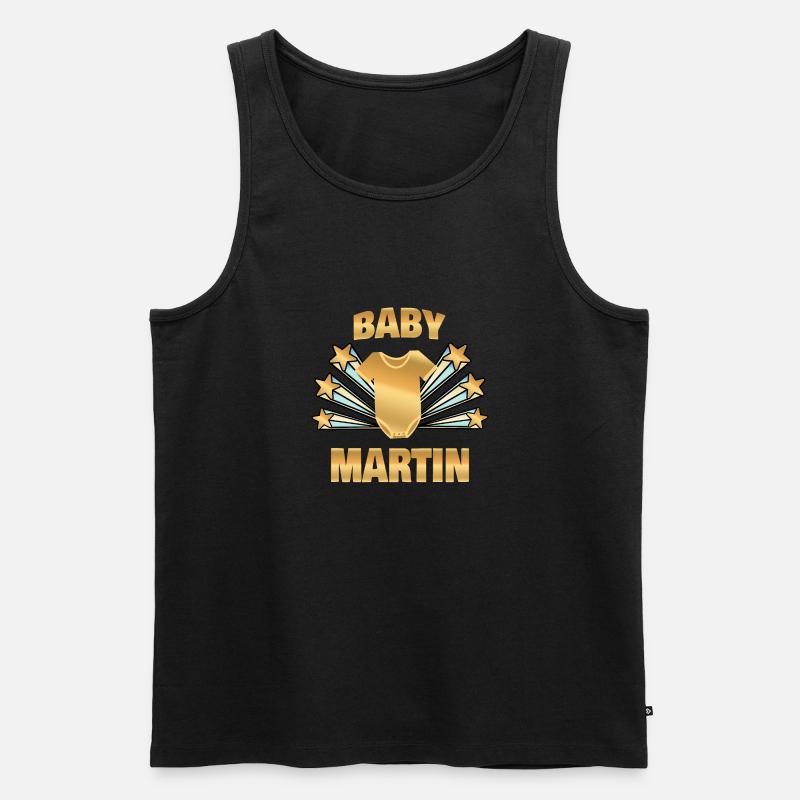 Martin - Männer Premium Bio Tank Top - Schwarz