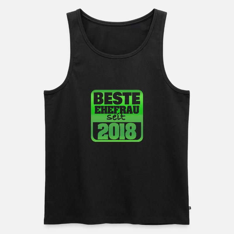 2018 - Männer Premium Bio Tank Top - Schwarz