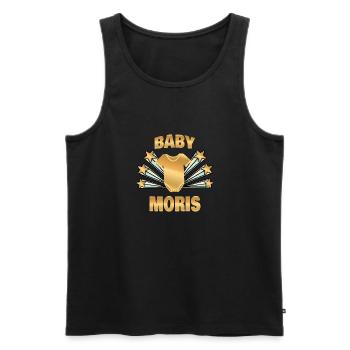 Moris as birth - Men's Premium Organic Tank Top - black - Front - AI Model Male 178 light (178cm)