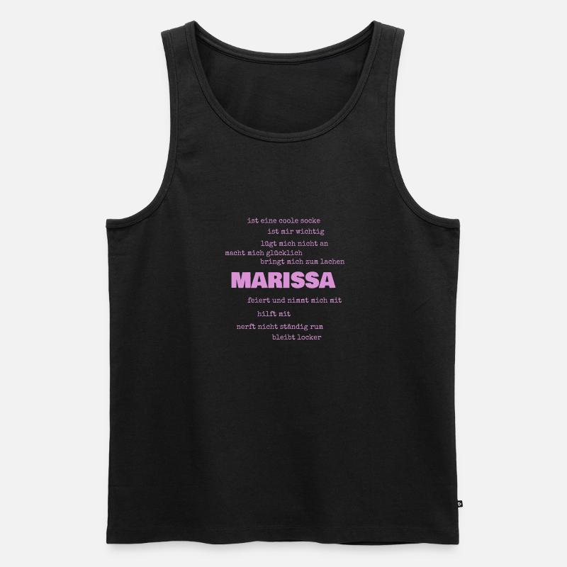 Marissa als Sprüche - Männer Premium Bio Tank Top - Schwarz