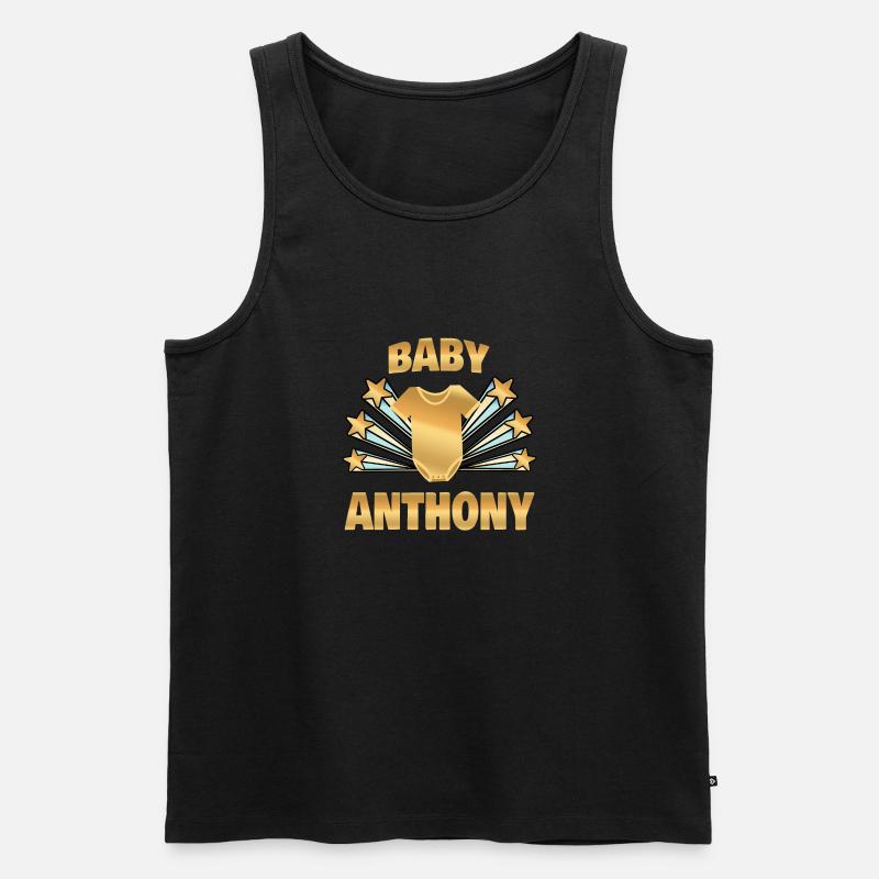 Anthony - Männer Premium Bio Tank Top - Schwarz