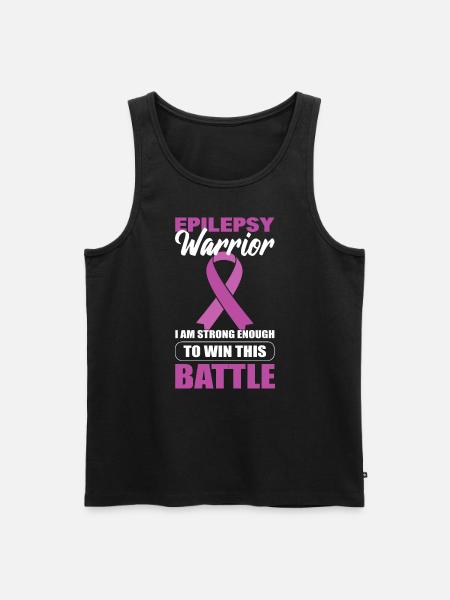 Epilepsy Warrior Epileptologist - Men's Premium Organic Tank Top - black