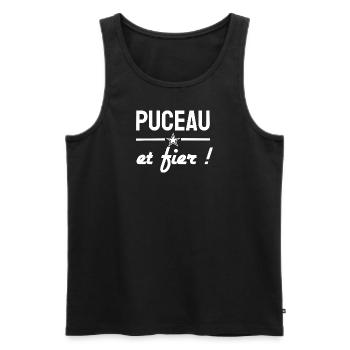 Virgin - Men's Premium Organic Tank Top - black - Front - Michal (187cm)