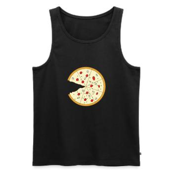 Pizza Couple (Part1) - Débardeur bio Premium Homme - noir - Devant - Michal (187cm)