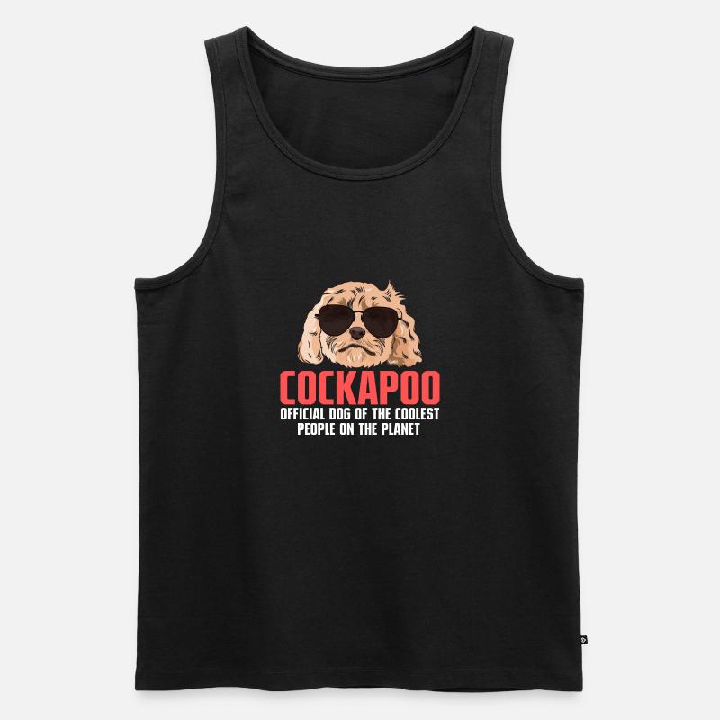 Cockapoo Hund - Männer Premium Bio Tank Top - Schwarz