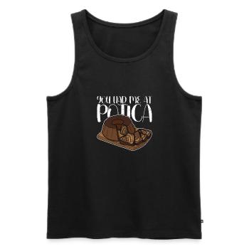 Potica Rollkuchen Slovenska Backen Bäcker - Männer Premium Bio Tank Top - Schwarz - Vorne - Michal (187cm)