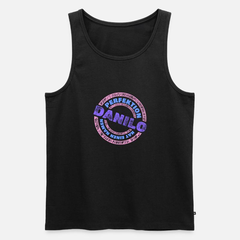 Danilo Danilo - Männer Premium Bio Tank Top - Schwarz