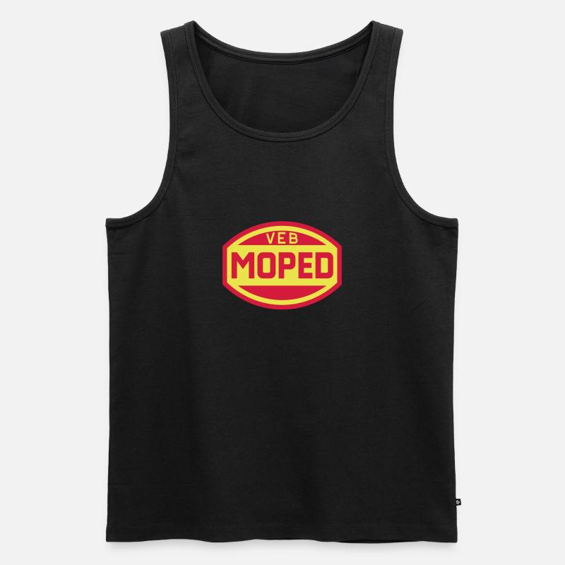 VEB Moped Logo (2c) - Männer Premium Bio Tank Top - Schwarz