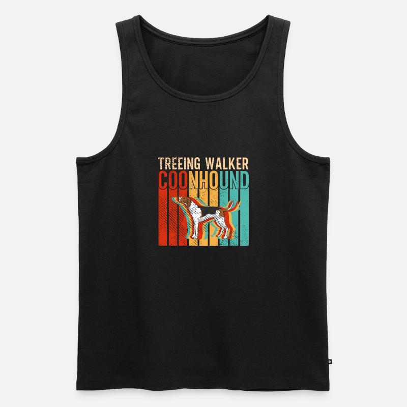 Treeing Walker Coonhound - Männer Premium Bio Tank Top - Schwarz