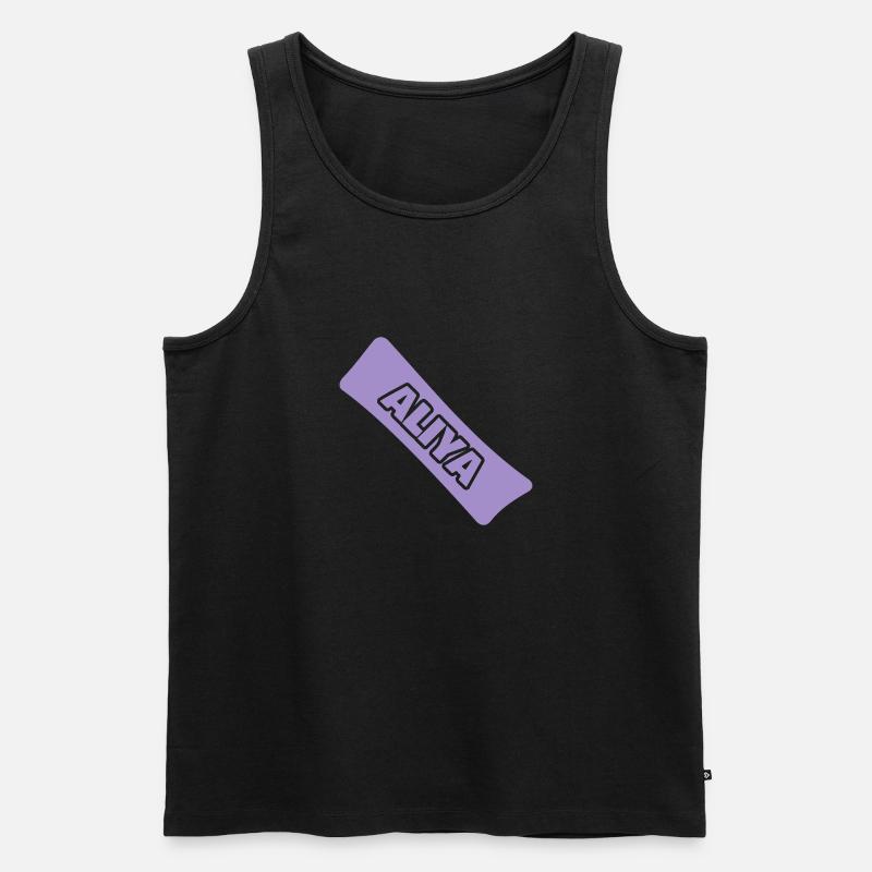 Geburt Aliya - Männer Premium Bio Tank Top - Schwarz
