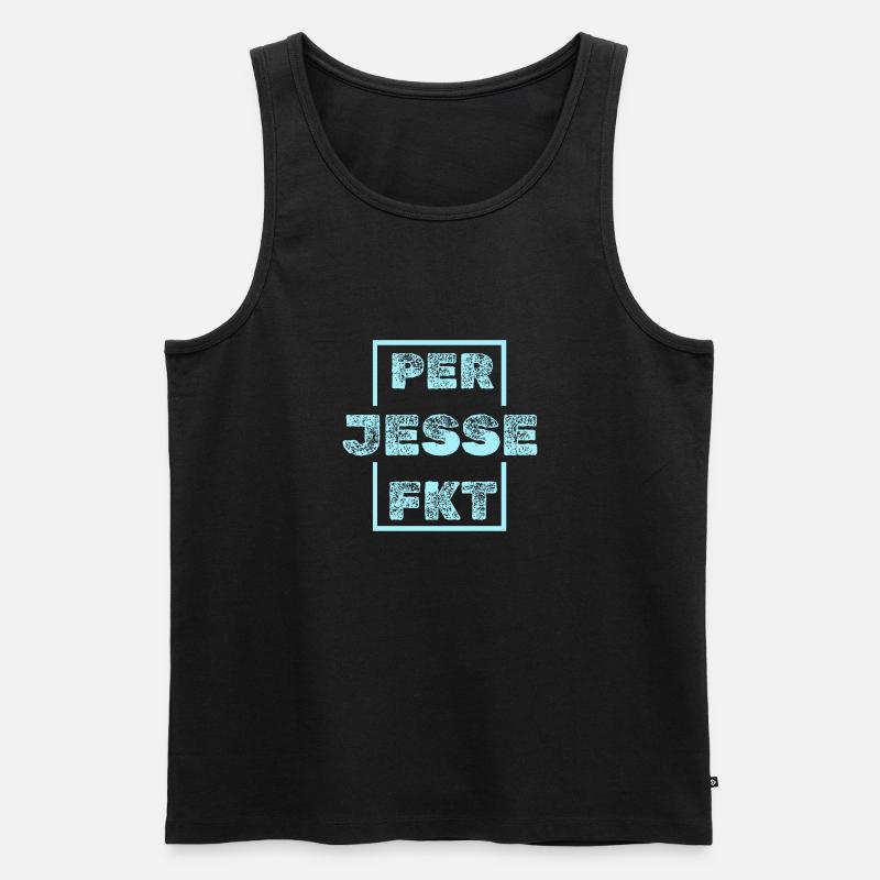 Jesse Jesse - Männer Premium Bio Tank Top - Schwarz