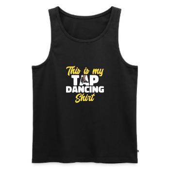 Tap Dance Teacher Tap Dancer Tap Dance - Men's Premium Organic Tank Top - black - Front - AI Model Male 178 light (178cm)