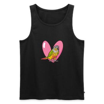 Molina Parakeet Parrot Bird Parakeet - Men's Premium Organic Tank Top - black - Front - Michal (187cm)