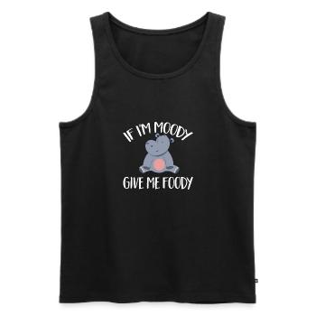 Hippopotame Hippopotame - Débardeur bio Premium Homme - noir - Devant - Michal (187cm)