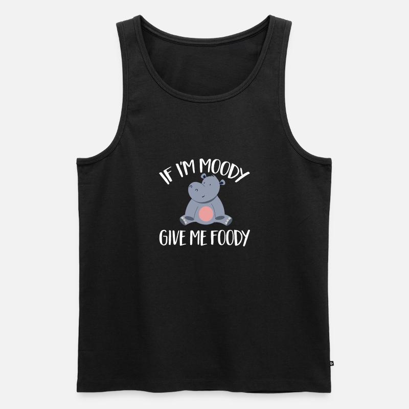 Flusspferd Nilpferd - Männer Premium Bio Tank Top - Schwarz