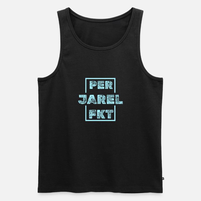 Jarel - Männer Premium Bio Tank Top - Schwarz