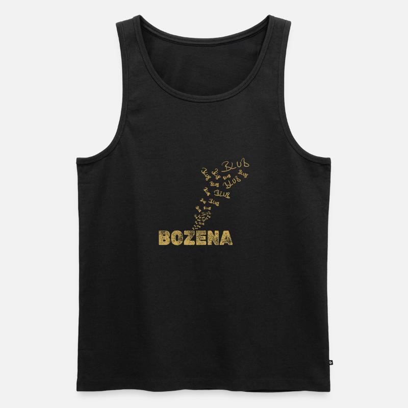 Bozena als Boot - Männer Premium Bio Tank Top - Schwarz