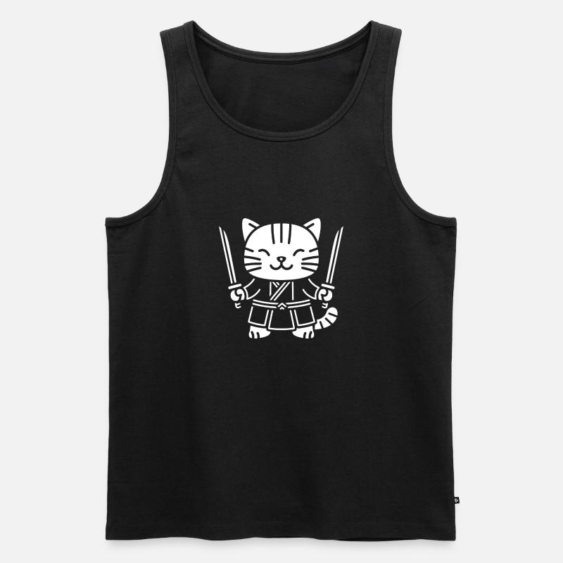 KENDO - Männer Premium Bio Tank Top - Schwarz
