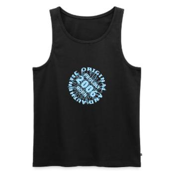 Spielfeld 2006 - Men's Premium Organic Tank Top - black - Front - Michal (187cm)