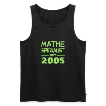 Mathe 2005 - Männer Premium Bio Tank Top - Schwarz - Vorne - AI Model Male 178 light (178cm)